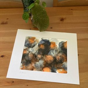 New Original Signed Artwork Alcohol Ink on Paper